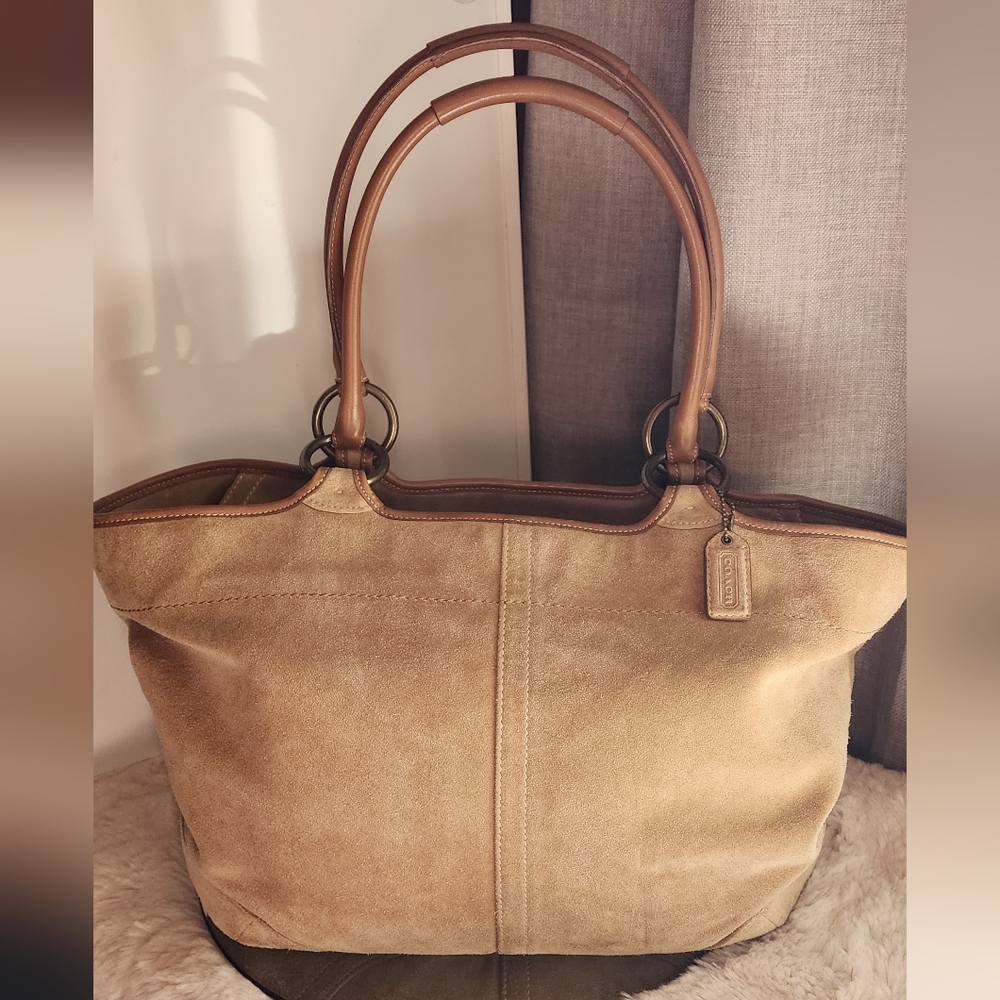 VINTAGE Coach Suade Bag